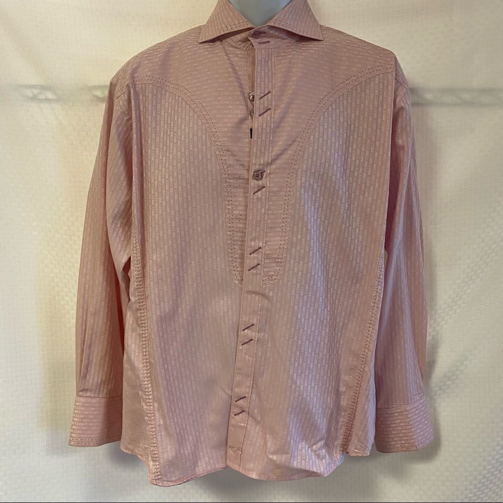 Bogosse Flip Cuff Button Front Shirt Size 4